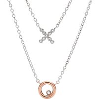 Collier Fossil Femme Vintage Motifs in Acier Cristallo JF02605998 - JF02605998